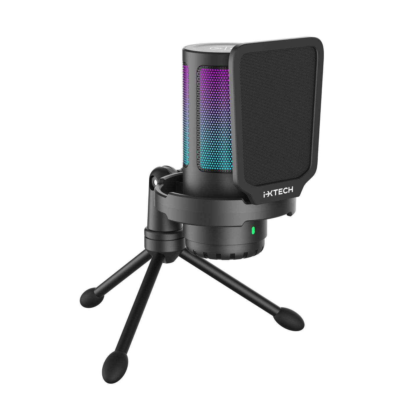 IX-MIC03 USB RGB Condenser Microphone for Streaming, Gaming, Podcasting With Tripod Stand