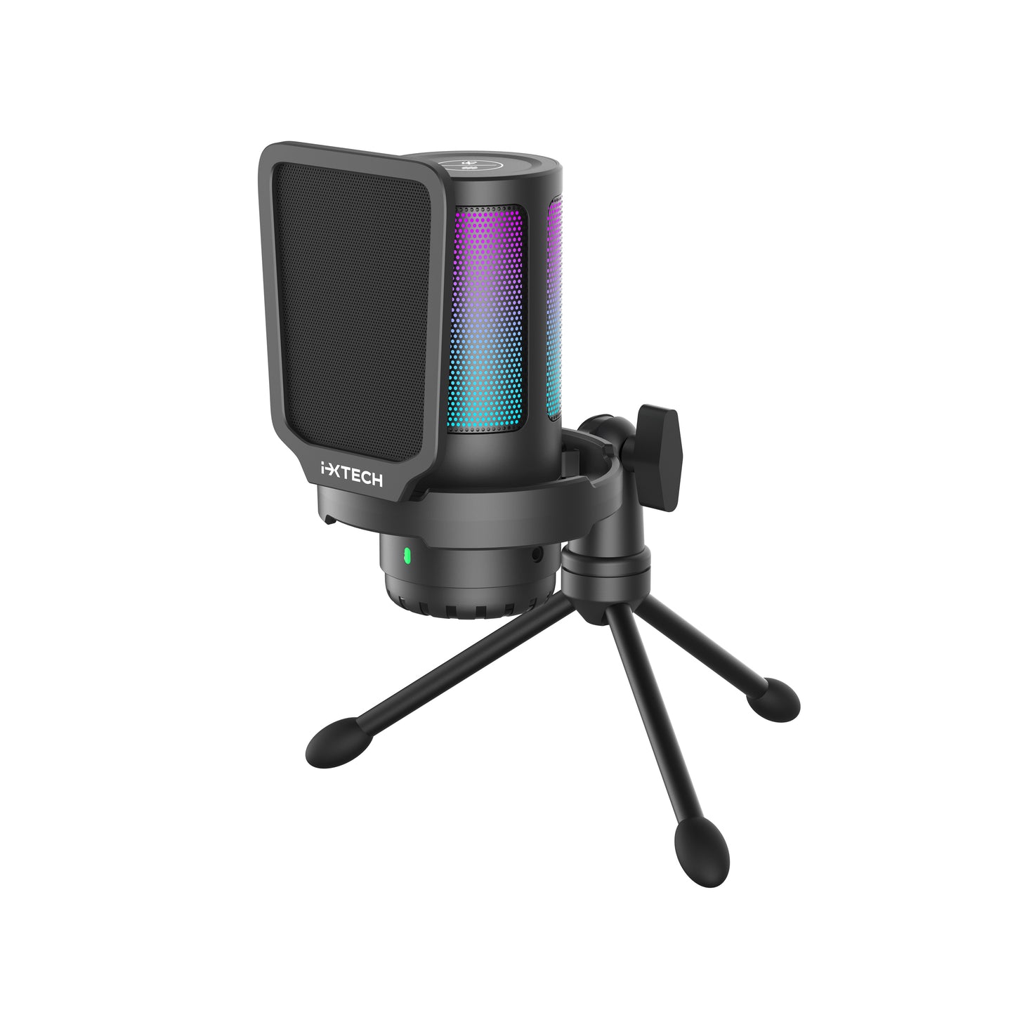IX-MIC03 USB RGB Condenser Microphone for Streaming, Gaming, Podcasting With Tripod Stand