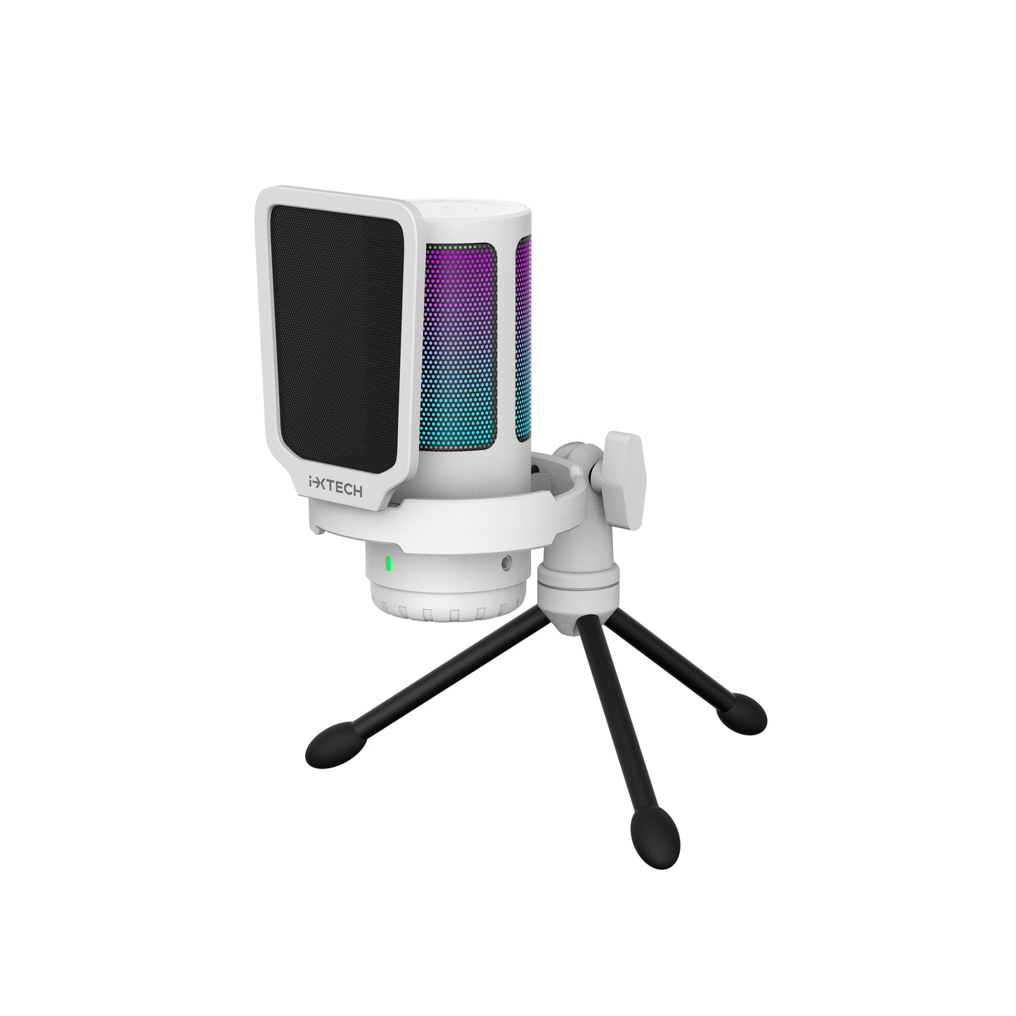 IX-MIC03 USB RGB Condenser Microphone for Streaming, Gaming, Podcasting With Tripod Stand