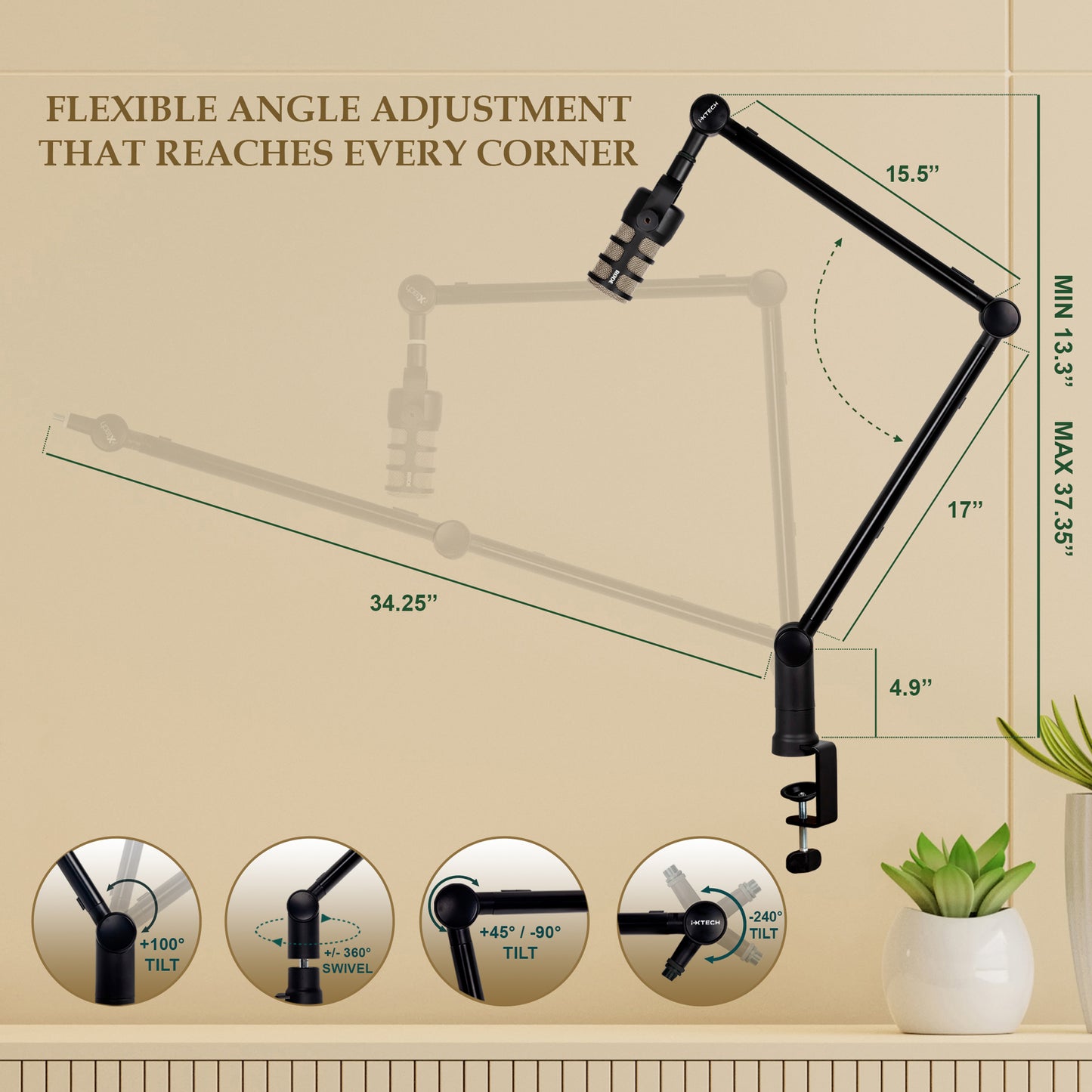 Elegance | Boom Arm MI02