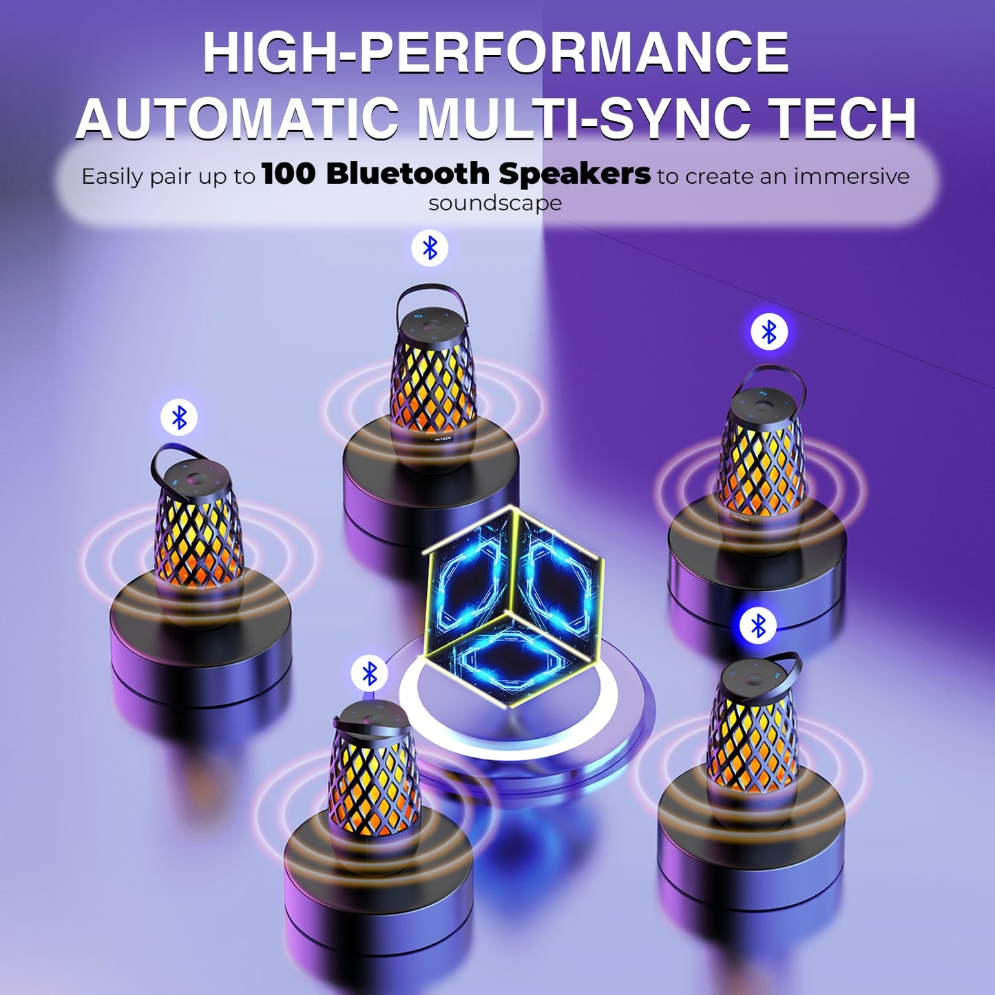 Altavoces Bluetooth al aire libre (2 Pack)