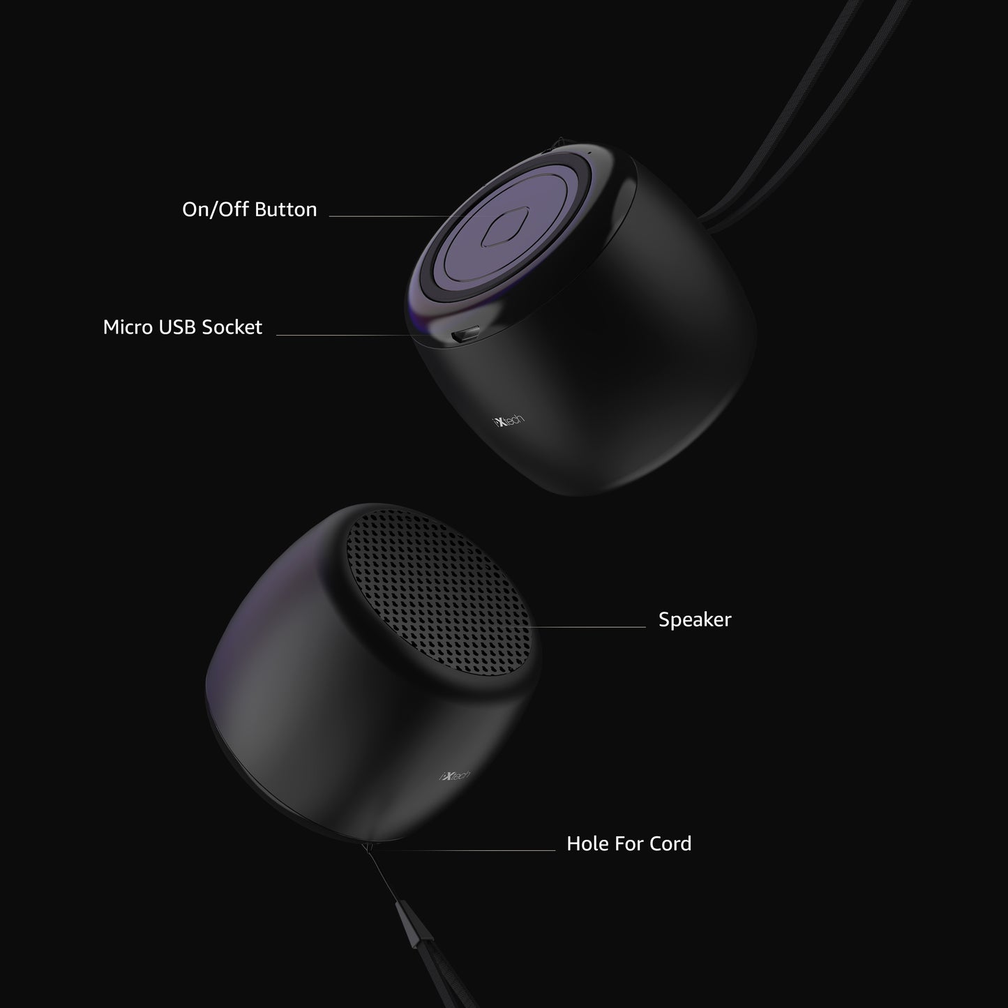 IXTECH Portable Small Bluetooth Speaker