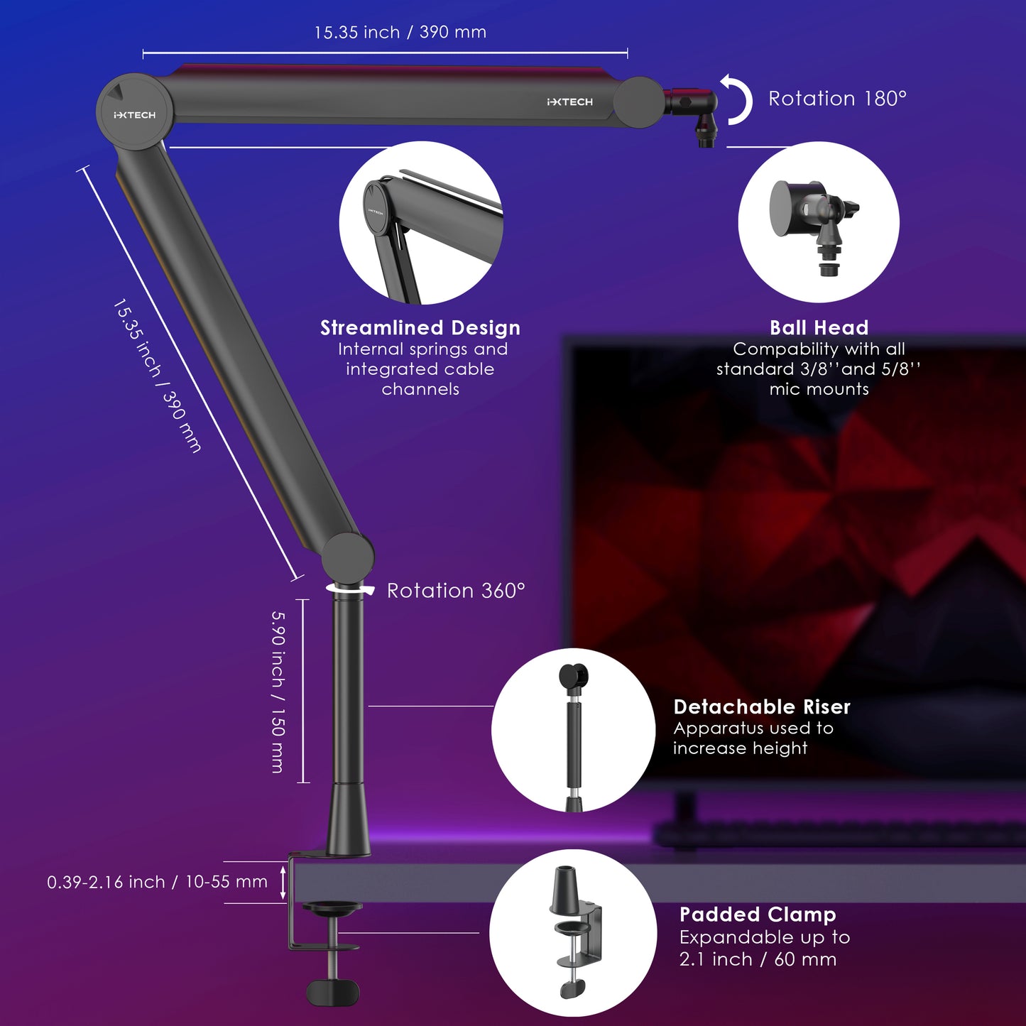 Valiant | Boom Arm MI03