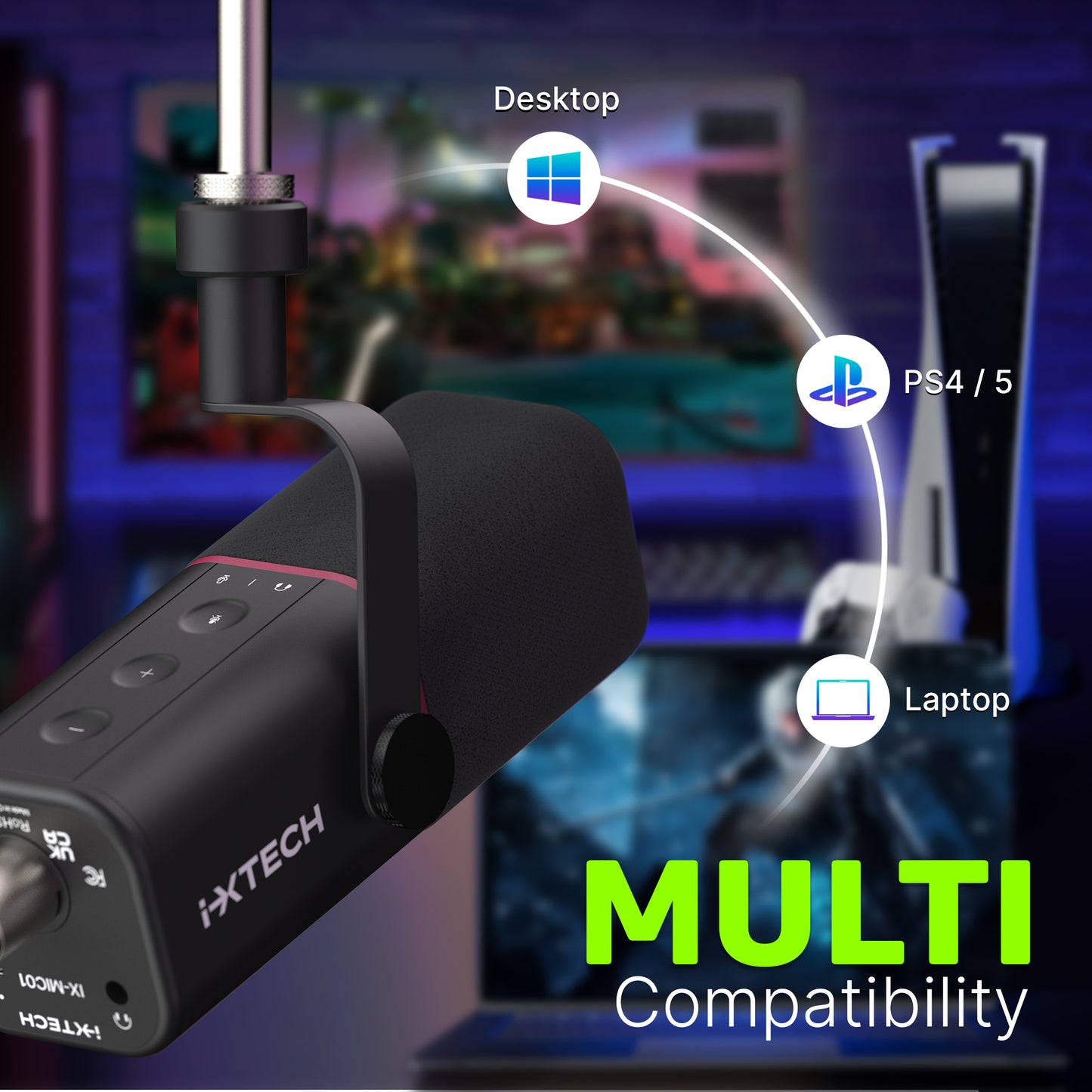 Dynamisches Mikrofon USB/XLR