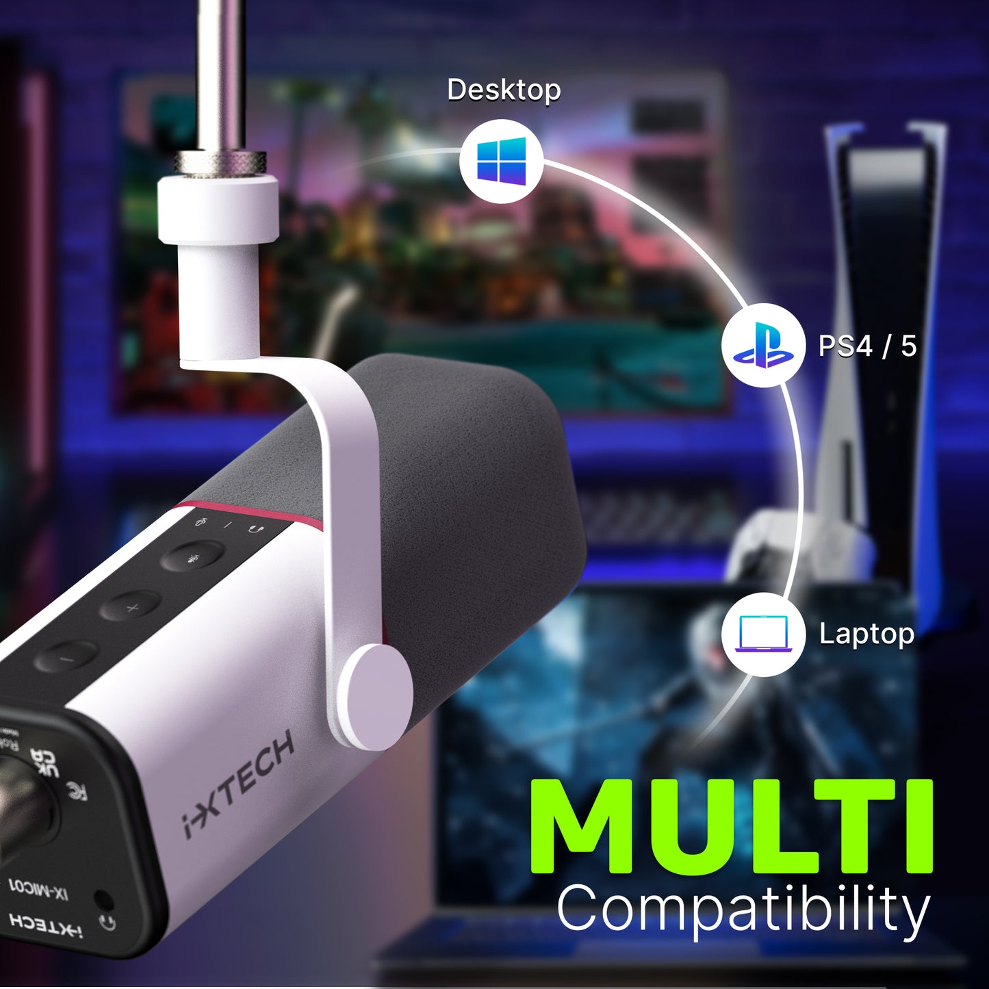 Dynamisches Mikrofon USB/XLR
