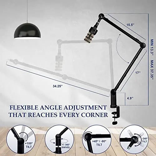 I-XTECH | OpenBox Adjustable 360° Rotatable Microphone Boom Arm